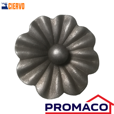 CIERVO-ADORNO DE HIERRO FLOR 170-2421 EXCL