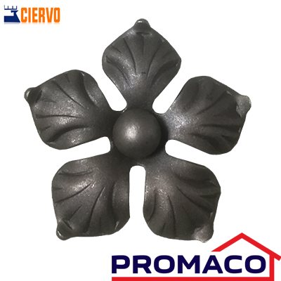 CIERVO-ADORNO DE HIERRO FLOR 170-2427 EXCL