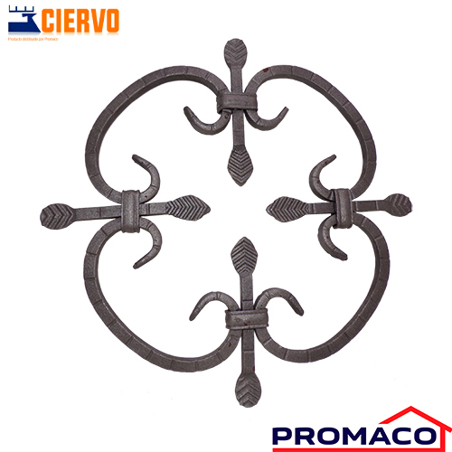 [i10021810-00] CIERVO-ADORNO DE HIERRO ROSETA 250-1916 EXCL