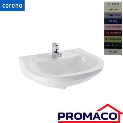 [i10003387-00] CORONA-190 LAVAMANO BLANCO ACUACER SIN ACCESORIOS 73391000 100 EXCL