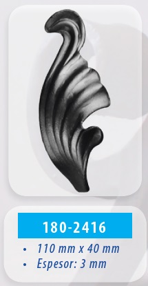 [i10000262-00] ADORNO DE HIERRO HOJA 180-2416