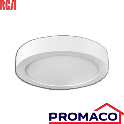 LAT-LAMPARA REDONDA DE SOBREPONER 12W LUZ CLARA 85-277V RLCRLD12W RCA EXCL