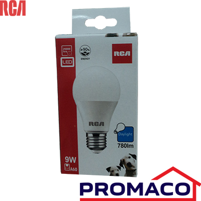 LAT-BOMBILLO LED LUZ CLARA 9W RLA60D9W RCA EXCL