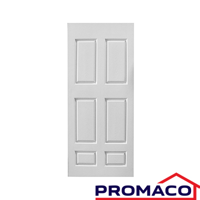 PUERTA DE FIBRAN 6 PANEL 26X80Pg.