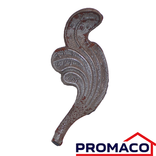 CIERVO-ADORNO DE HIERRO HOJA IZQUIERDO 180-2424H EXCL