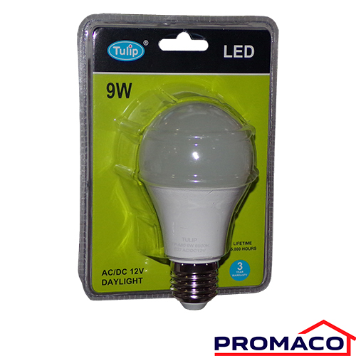 BOMBILLO LED TP-A60MK 9W 6500K 12V