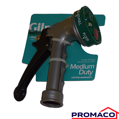 [i10035400-00] ORG-42 PISTOLA ROCIADORA DE METAL PARA MANGUERA 9 FUNCIONES GILMOUR MFG 6293252 EXCL