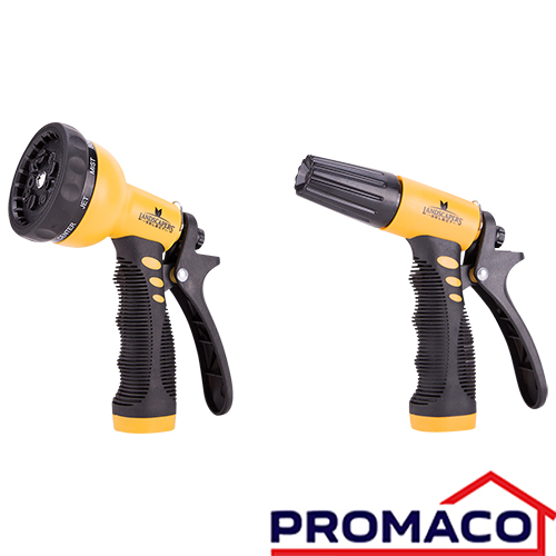 [i10035409-00] ORG-42- JUEGO DE 2 PISTOLAS ROCIADORA PLASTICO 9 FUNCIONES LANDSCAPERS SELECT 6966329 EXCL