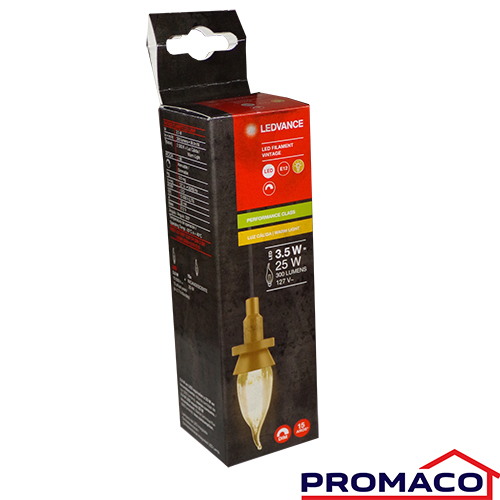 OSRAM-BOMBILLO LED VINTAGE CLB CH 1906 E12 950894580 LEDVANCE 787346 3.5W