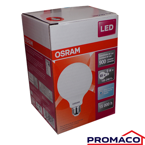 OSRAM-BOMBILLO LED TIPO GLOBO 9L865 100-240V 950862870 G2 900LM 258570 9W