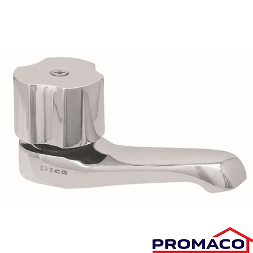 DICA-180 LLAVE SENCILLA PARA LAVAMANO CROMADA CON PERILLA ACRILICA DICA 4242IN