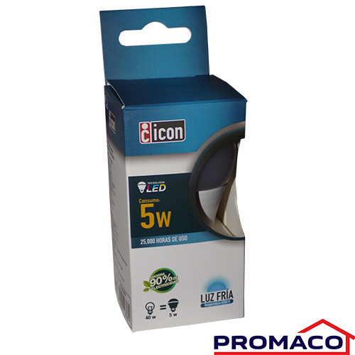 [i10038219-00] XTRA-BOMBILLO LED LUZ FRIA ICON 63662 5W