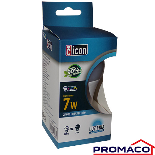 XTRA-BOMBILLO LED LUZ FRIA ICON 45651 7W