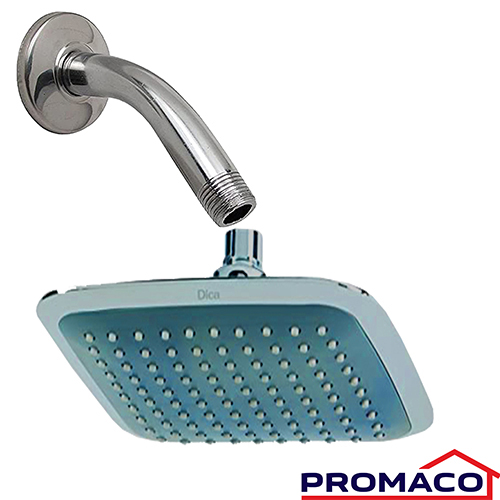 DICA-180 DUCHA REDONDA PARA BANO CROMADA CON BRAZO ECOLOGICO DICA 4531BL
