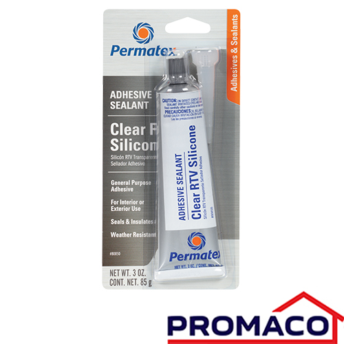 ORG-42 SILICON TRANSPARENTE USO GRAL 3ONZ 190-8896 80050 PERMATEX EXCL