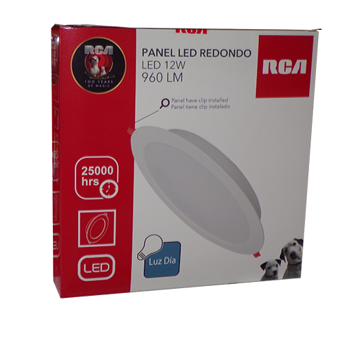 LAT-LAMPARA REDONDA EMPOTRABLE 12W 720LM 3000K-6500K 85-227V RLRL12CCT RCA EXCL