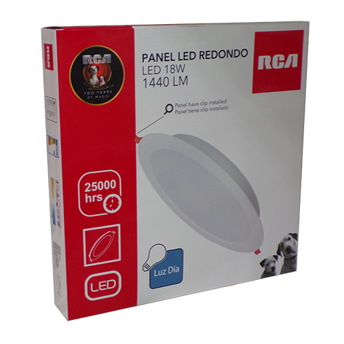[i10041107-00] LAT-LAMPARA REDONDA EMPOTRABLE 18W 1440LM 3000K-6500K 85-227V RLRL18CCT RCA EXCL
