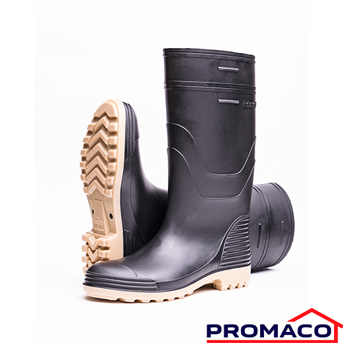 BOTA NEGRA INDUSTRIAL DE HULE 7 GATOS # 40