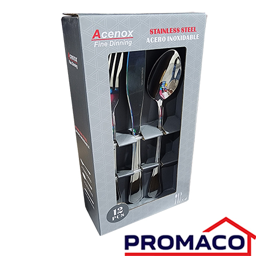 [i10041274-00] ROD-SET DE CUBIERTOS DE METAL DE 12PZ CSI-0063 7453118201211