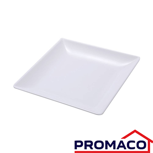 ROD-PLATO CUADRADO MELAMINA BLANCO 8.5CM POL-25501 7453087556794