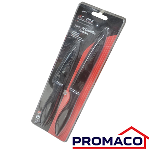 ROD-SET CUCHILLO 4PCS ACERO INOXIDABLE 3.5PG HT-0005 7450127082800
