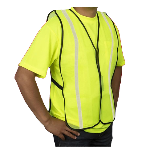 [i10042120-00] ORG-CHALECO VERDE DE SEGURIDAD T/U CON CINTA REFLECTANTE V111W