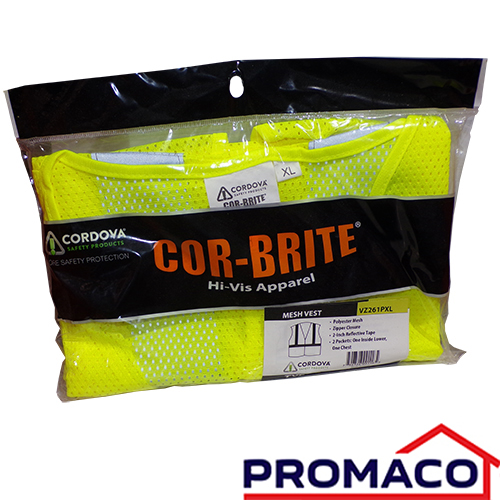 [i10042129-00] ORG-CHALECO VERDE TIPO MALLA DE SEGURIDAD CON  CINTA REFLECTIVA VZ261PXL