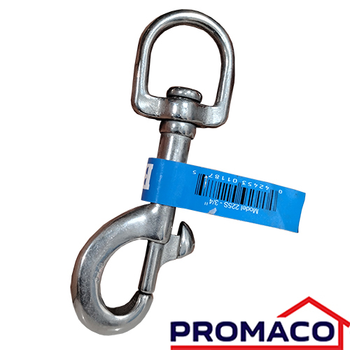 ORG-GANCHO GIRATORIO C/OJO  225S-3/4 A/INOX 1875