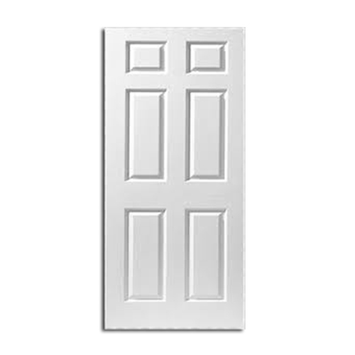 PUERTA DE FIBRAN BASICA 6 PANEL 32X80PG.