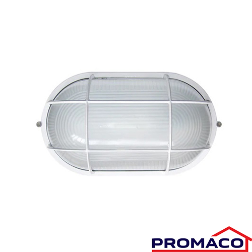 [i10040053-00] ILUM-270 LAMPARA PARA PARED EXTERIOR BLANCO 1XE27X100W 100-240V 50/60HZ IP44 WL008 EXCL