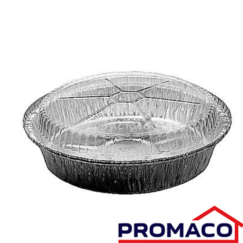 MY-BANDEJA REDONDA ALUMINIO DESECHABLE CON TAPA 7600ML 02769 027691