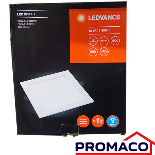 [i10041710-00] LEDVANCE-LAMPARA LED EMPORTRABLE CUADRADA 15L865 100-240V 9PG. 680865018 18W