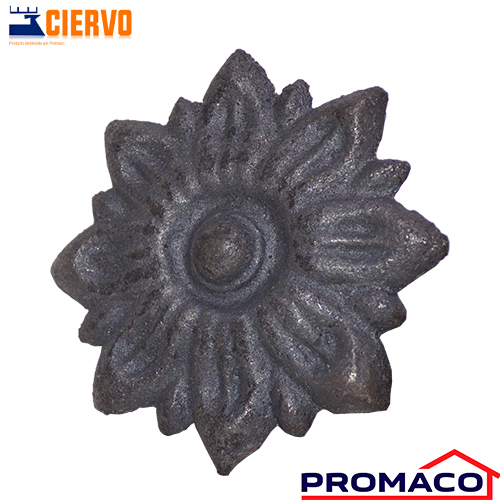 CIERVO-ADORNO DE HIERRO FLOR MEC-0412 EXCL