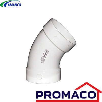 AMC-001 CODO INYECTADO AMANCO 2X45? EXCL