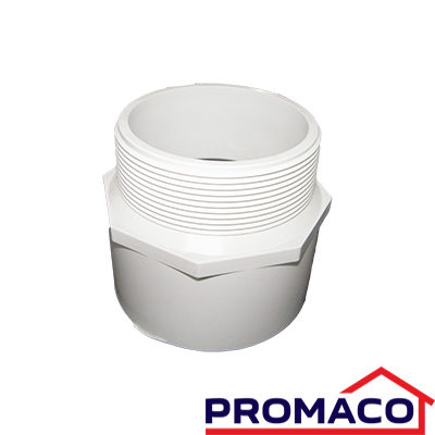ADAPTADOR DE PRESION MACHO PVC 1Pg