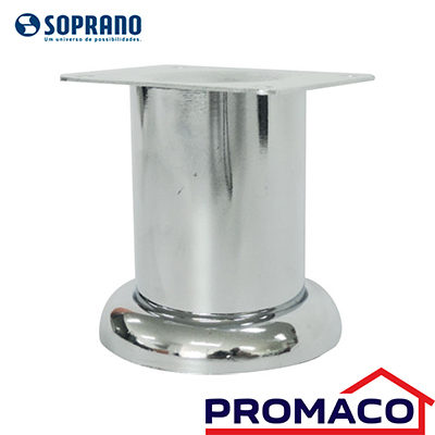 PATA DE ACERO PARA SOFA Y MUEBLE 6085008001 SOPRANO 80MM EXCL