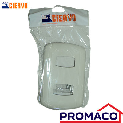 CIERVO-TAPADERA PARA TOMA DOBLE MARFIL P202 EXCL