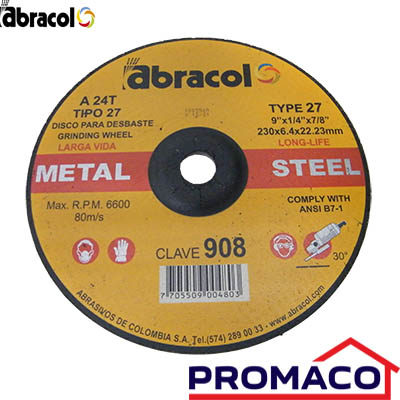 ABR-11680 DISCO PARA PULIR HIERRO 1/4X7/8X7PG ABRACOL ABD7A0024076 EXCL