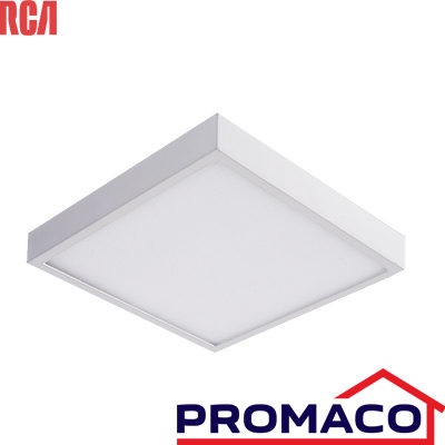 LAT-LAMPARA CUADRADA DE SOBREPONER 6W LUZ CLARA 85-277V RLCSLD6W RCA