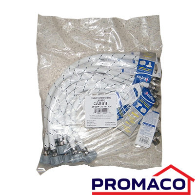 COFLEX-140 TUBO DE ABASTO VINILO PARA LAVAMANO CVLB-B16 3/8Pg. X 1/2Pg. X 16Pg. 10 UND