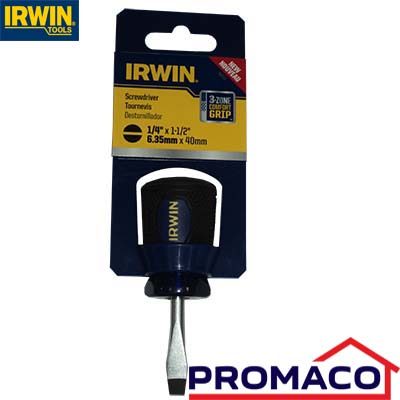 IRWIN-DESARMADOR PLANO PERFOMANCE 1948690 1/4X11/2Pg. EXCL