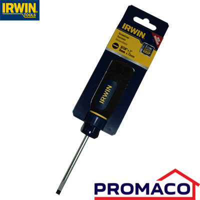 IRWIN-DESARMADOR PLANO PUNTA GABINETE PERFOMANCE 1948685 3/16X3Pg. EXCL