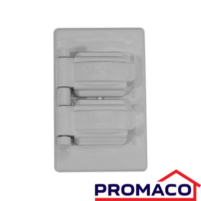 TANIA-510 PLACA DOBLE PARA INTEMPERIE GRIS KOB-67G EXCL