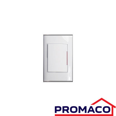 TANIA-510 SWITCH SENCILLO BLANCO-PLATA ROSEMARY KOB-R7100WS EXCL