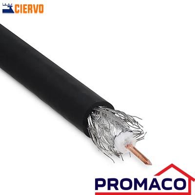 CIERVO-CABLE COAXIAL SW-106 RG 6U 1000P EXCL