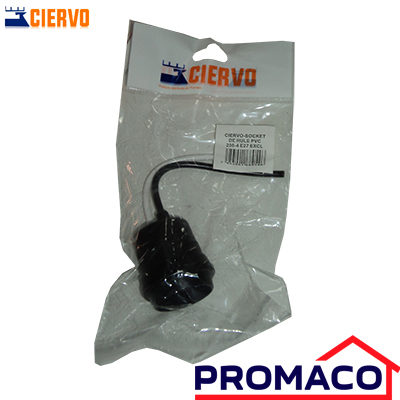 CIERVO-SOCKET DE HULE PVC 208-4 E27 EXCL